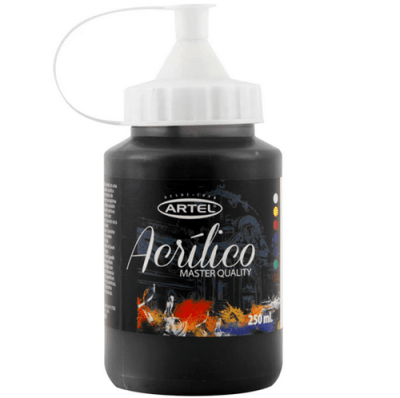 ACRÍLICO 250ML NEGRO (221) ARTEL