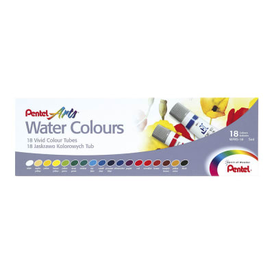 ACUARELAS EN TUBO 18ML 18 COLORES PENTEL