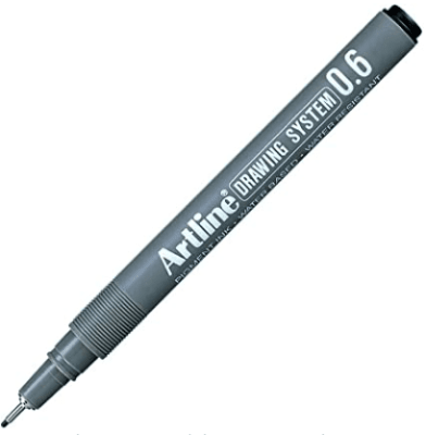 TIRALINEA ARTLINE DRAWING SISTEM 0.6 NEGRO