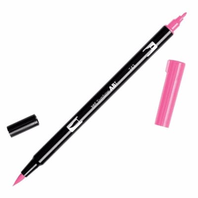 PLUMÓN TOMBOW PUNTA PINCEL  743 - HOT PINK DUAL BRUSH ABT