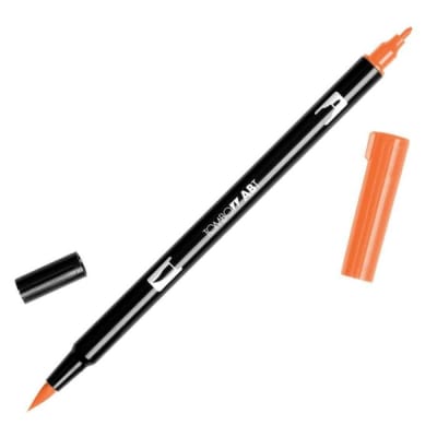 PLUMÓN TOMBOW PUNTA PINCEL  905 - RED DUAL BRUSH ABT