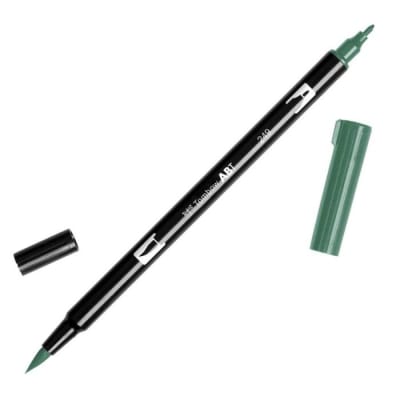 PLUMÓN TOMBOW PUNTA PINCEL 249  - HUNTER GREEN DUAL BRUSH ABT