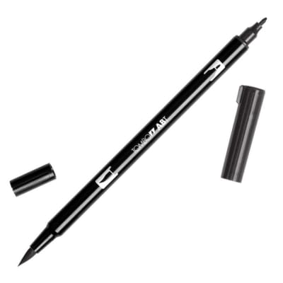 PLUMÓN TOMBOW PUNTA PINCEL N15 - BLACK DUAL BRUSH ABT