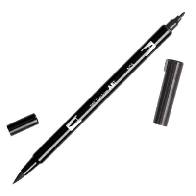 PLUMÓN TOMBOW PUNTA PINCEL N25 - LAMP BLACK DUAL BRUSH ABT