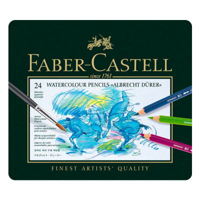 LÁPICES ACUARELABLES ALBRECHT DURER 24 COLORES FABER-CASTELL