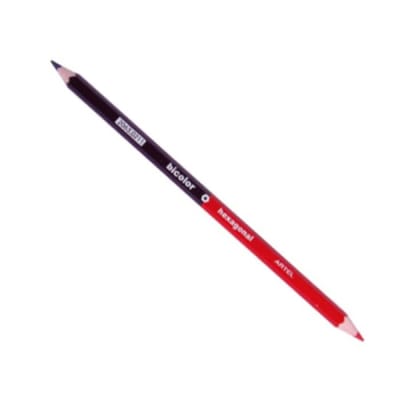 LÁPIZ HEXAGONAL BICOLOR (ROJO/AZUL) ESCOLAR ARTEL