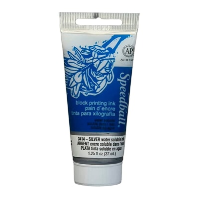 TINTA AL AGUA PARA XILOGRAFÍA 37ML PLATA SPEEDBALL