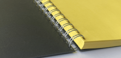 BLOCK PAPEL GOLD TAPA NEGRA CARTA 100 HOJAS