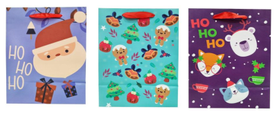 BOLSA REGALO DE NAVIDAD 26X32X13 CM 1 UNIDAD