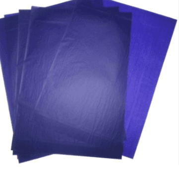 PAPEL CALCO CARTA AZUL (1UN)
