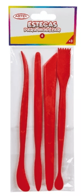 SET ESTECAS PARA MODELAR (4UN) ARTEL