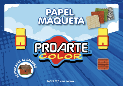 ESTUCHE PAPEL MAQUETA 9 HOJAS 18 DISEÑOS PROARTE