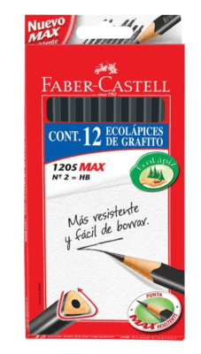 SET 12 ECOLAPICES GRAFITO N°2 HB