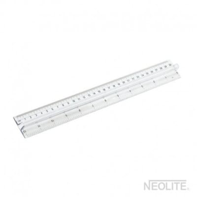 DOBLE DECÍMETRO PLÁSTICO 30CM NEOLITE