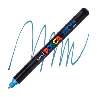 MARCADOR ACRÍLICO PC-1MR AZUL METÁLICO POSCA