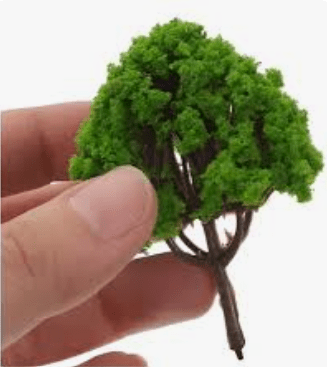MINI ARBOL ARTIFICIAL VERDE 2 UNIDADES 6.5 CM