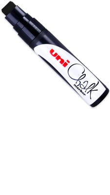 MARCADOR TIZA 17K 15MM NEGRO