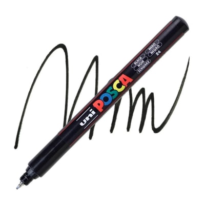 MARCADOR ACRÍLICO PC-1MR NEGRO POSCA