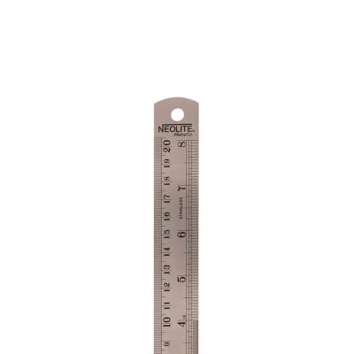 REGLA METÁLICA 20CM NEOLITE
