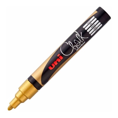 UNI BALL MARCADOR TIZA 5M 1.8 - 2.5MM ORO