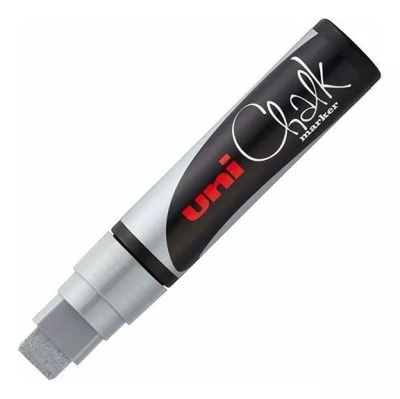 UNI BALL MARCADOR TIZA 17K 15MM PLATA
