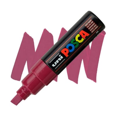 MARCADOR ACRÍLICO PC-8K ROJO VINO POSCA