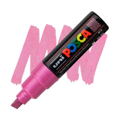 MARCADOR ACRÍLICO PC-8K ROSA METÁLICO POSCA