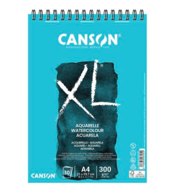 CROQUERA XL ACUARELA 300G A4 30HJ CANSON