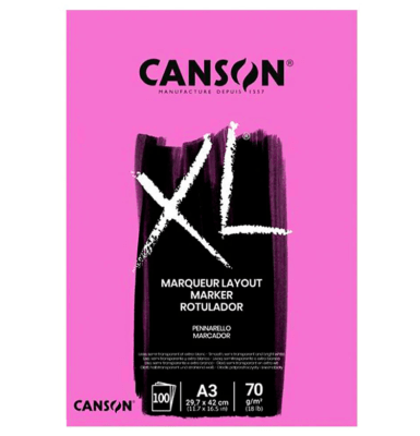 BLOCK XL MARKER 70G A3 100HJ CANSON