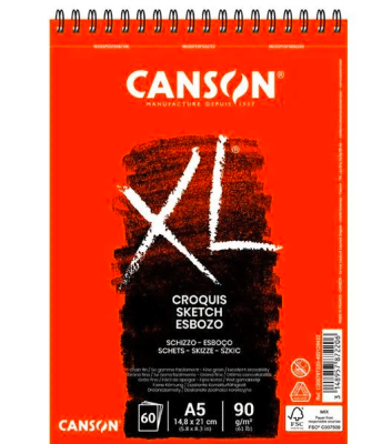 CROQUERA XL CROQUIS 90G A5 60HJ CANSON