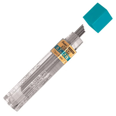 MINAS HI-POLYMER 0.7MM 2B (12UN) PENTEL
