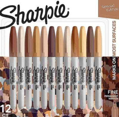 SET MARCADORES PERMANENTES PUNTA FINA 12 COLORES  RETRATO LIMITED EDITION SHARPIE