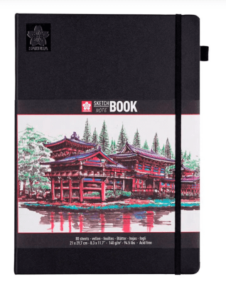 SKETCHBOOK PAPEL BLANCO CREMA 140G 21X30CM (A4) 80HJ SAKURA