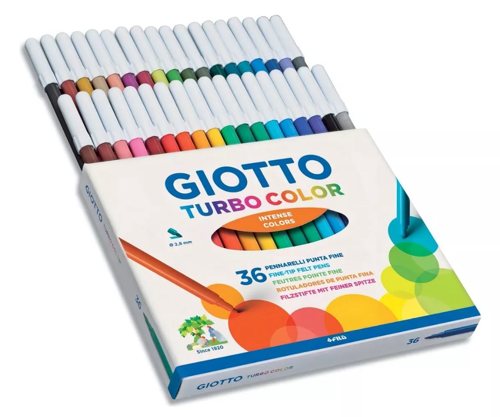 MARCADORES TURBO COLOR 36 COLORES GIOTTO2