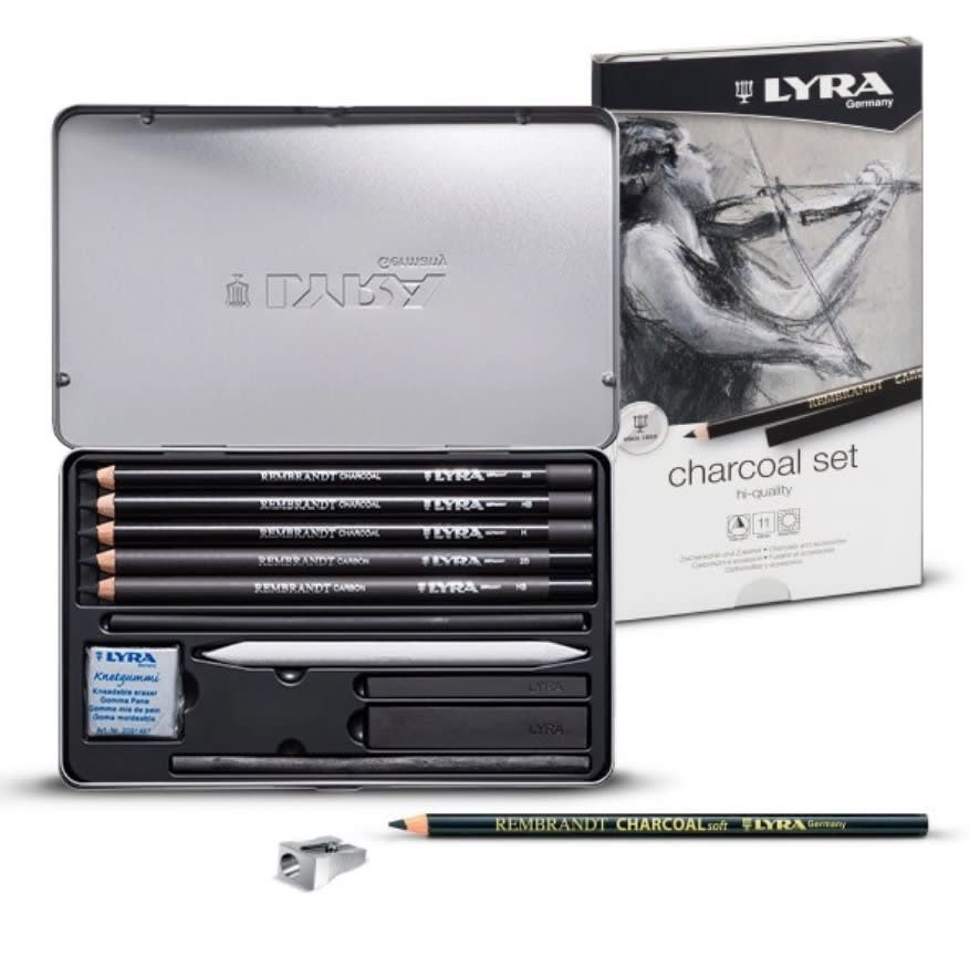 SET CARBONCILLOS REMBRANDT 11 PIEZAS LYRA1