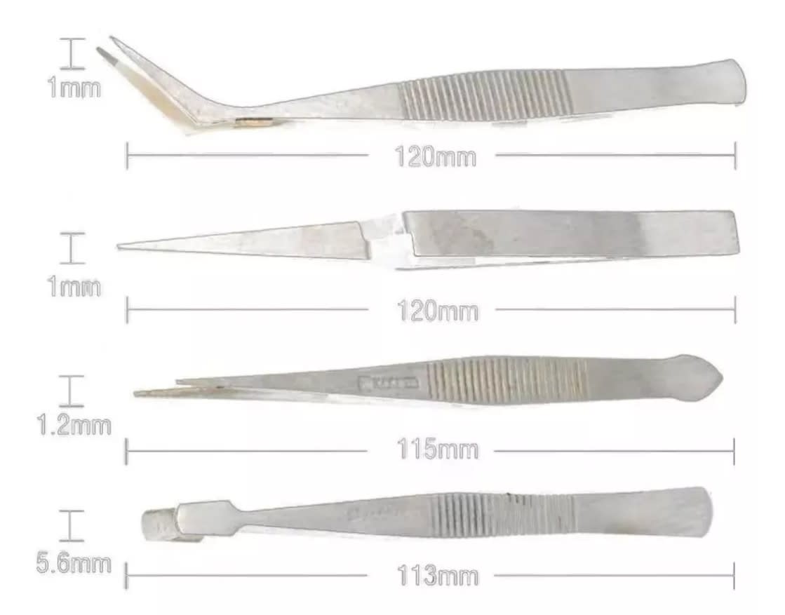 SET DE PINZAS DE PRECISIÓN ANTIMAGNÉTICAS (4UN) HARDEN2