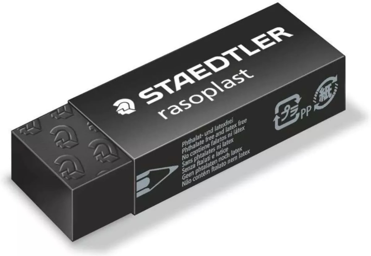 SET PORTAMINAS TÉCNICO 2MM 780C + GOMA NEGRA RASOPLAST STAEDTLER3