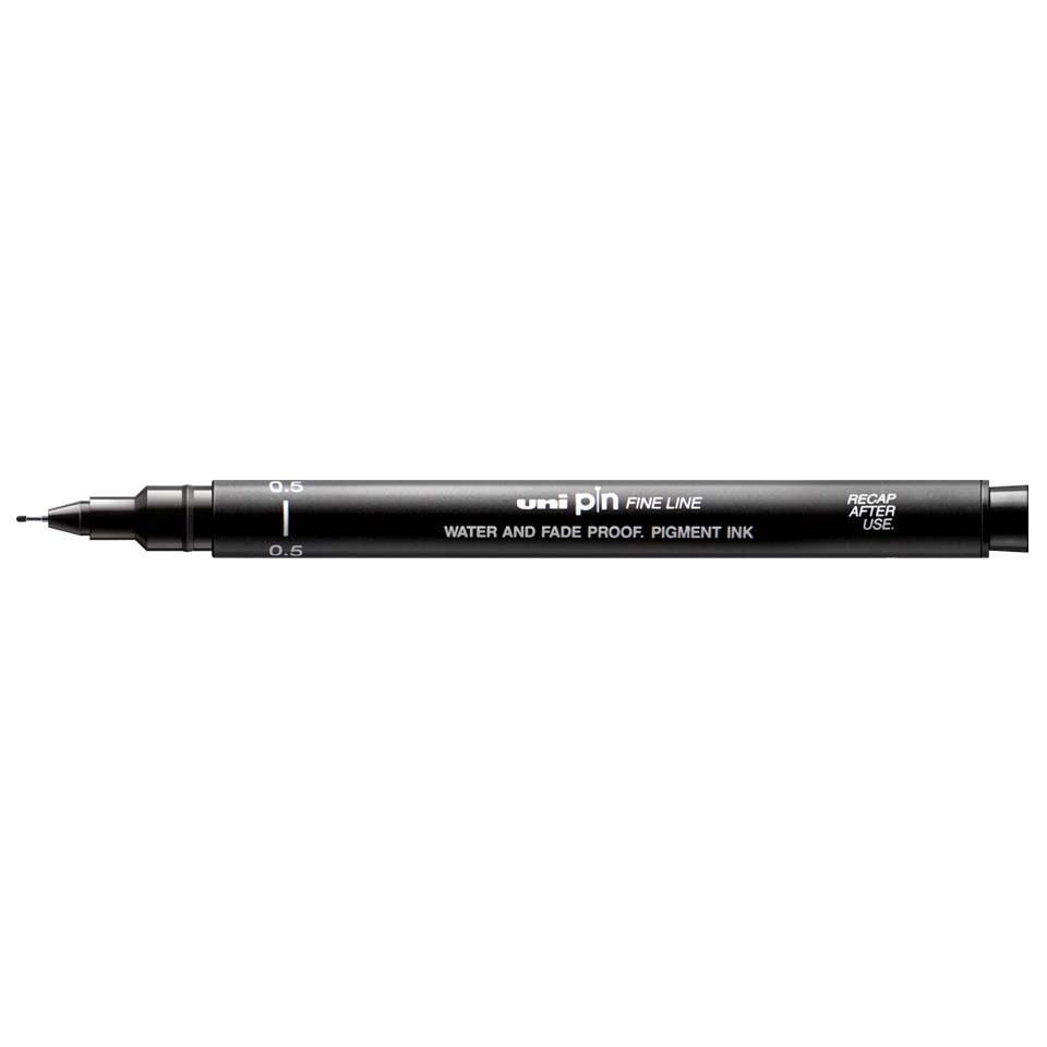 TIRALÍNEAS 0.5MM UNI-PIN NEGRO UNI-BALL1