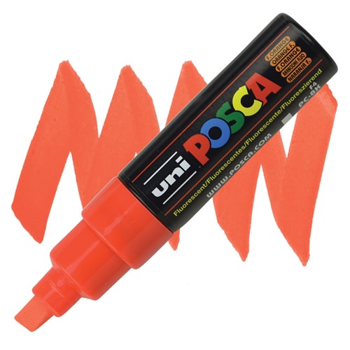 MARCADOR ACRÍLICO PC-8K NARANJA FLÚOR POSCA1