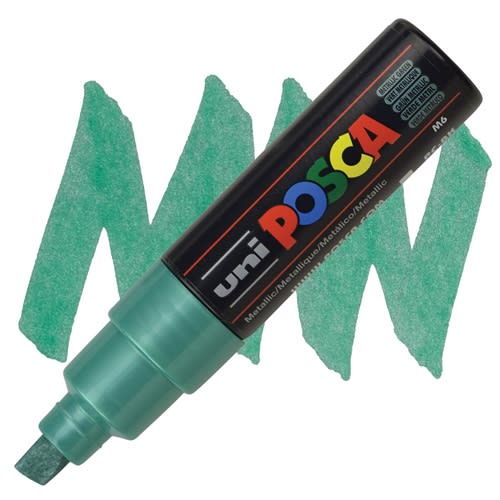 MARCADOR ACRÍLICO PC-8K VERDE METÁLICO POSCA1