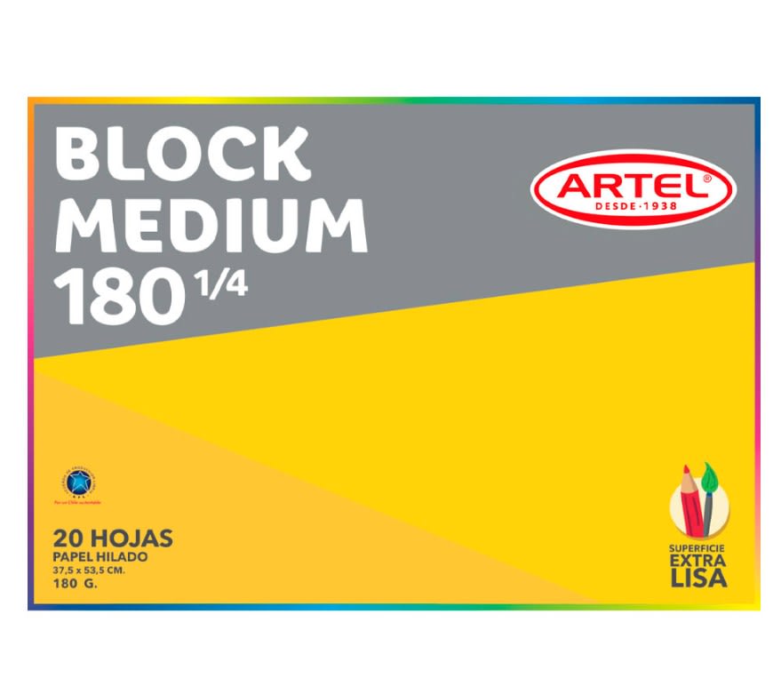 BLOCK MEDIUM 180 (180G) 1/4 20HJ ARTEL1