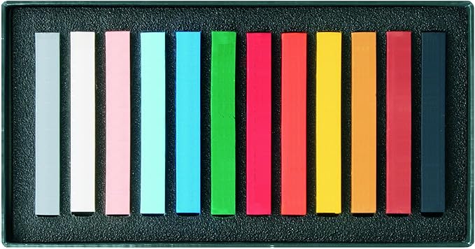 SET BARRAS DE PASTEL SECO POLYCRAYON SOFT 12 COLORES LYRA2