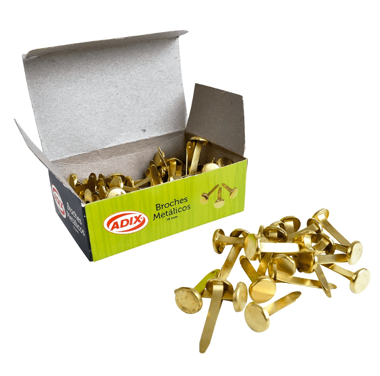 BROCHES METÁLICOS 19MM (100UN) ADIX2