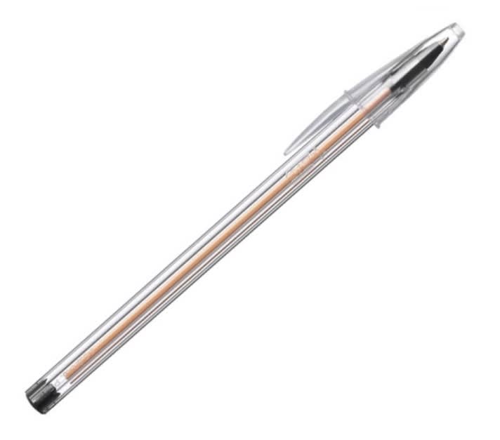 LÁPIZ PASTA CRISTAL PUNTA FINA NEGRO BIC1