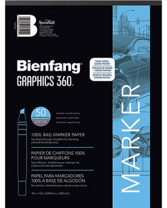 BLOCK PARA MARCADOR BIENFANG GRAPHIC 360 51G 229X305MM 50HJ SPEEDBALL1