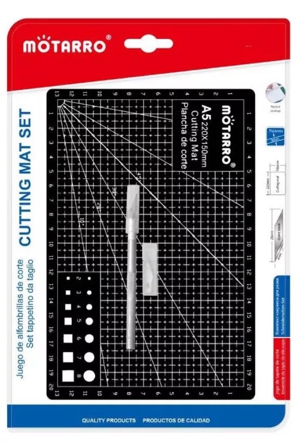SET BASE DE CORTE A5 + BISTURÍ MOTARRO1