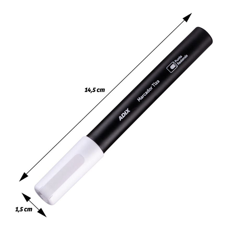MARCADOR TIZA 4MM BLANCO ADIX3