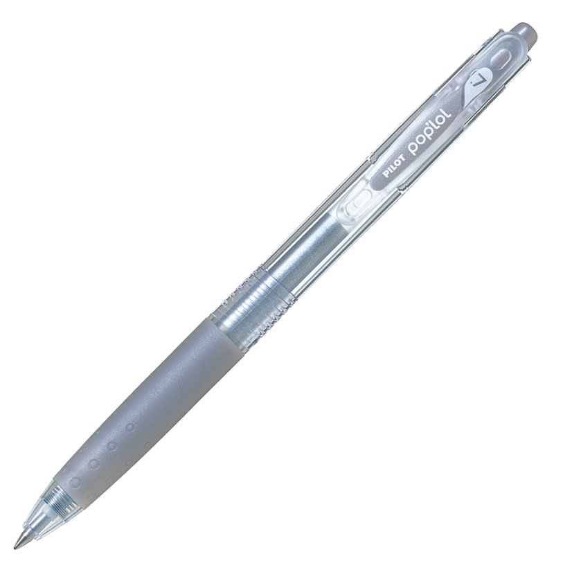 LÁPIZ GEL POP'LOL 0.7MM PLATEADO PILOT1