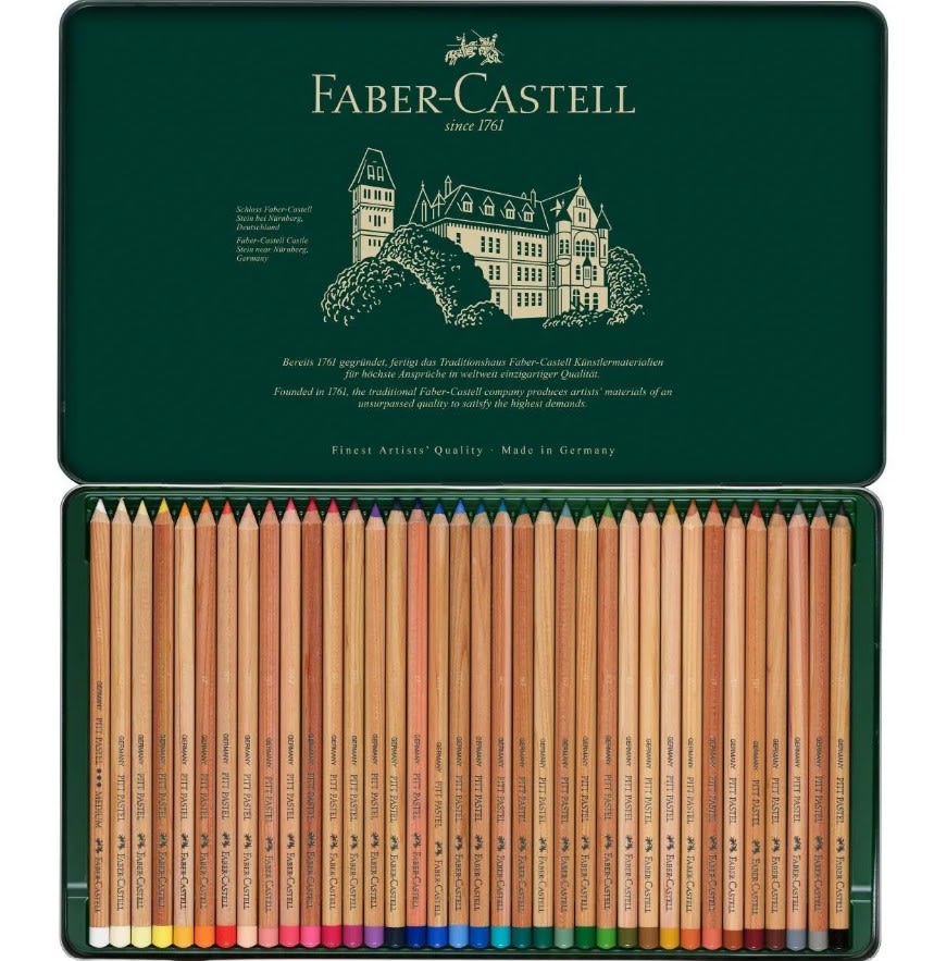 LÁPICES PASTEL PITT 36 COLORES (EN CAJA METÁLICA) FABER-CASTELL2