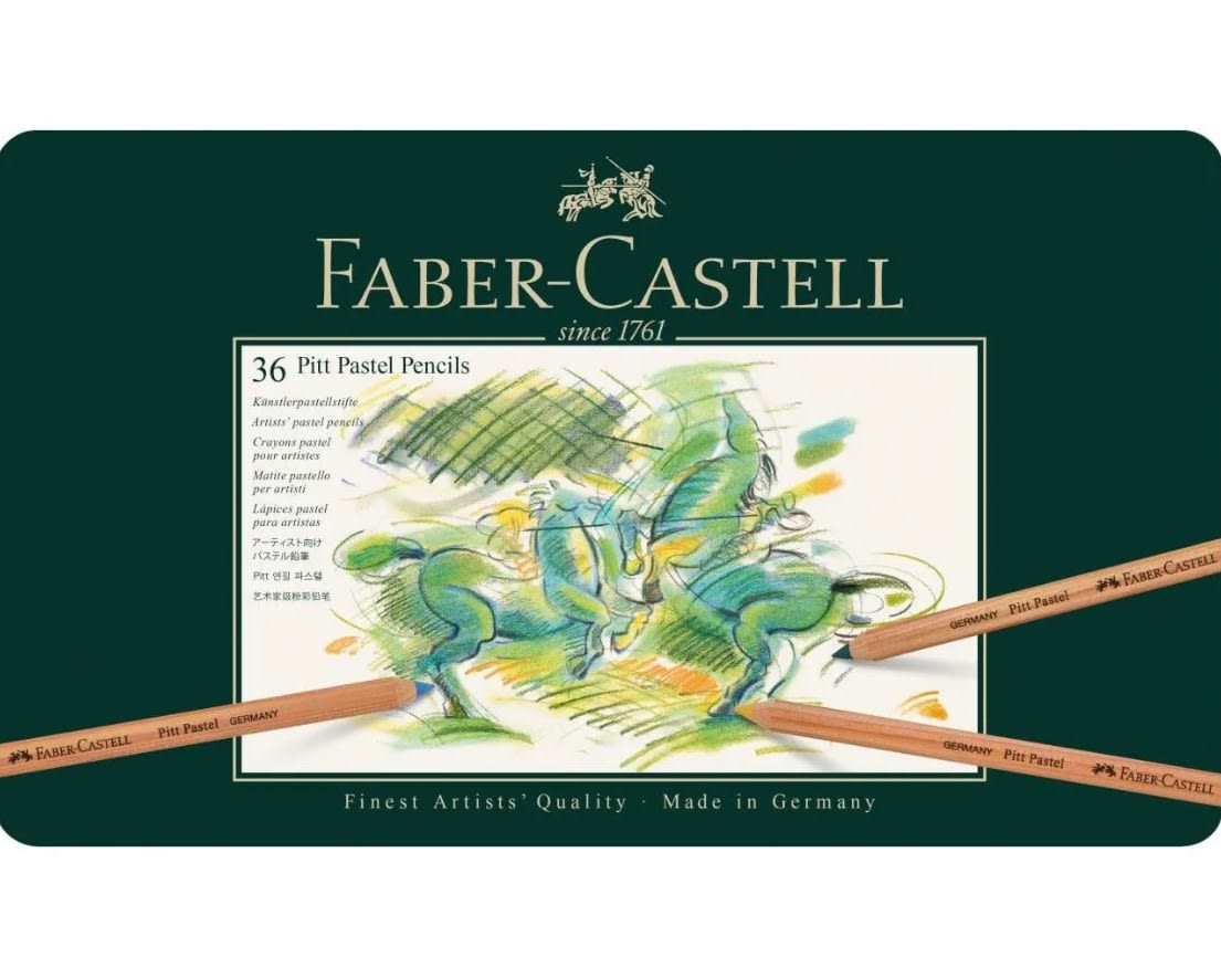 LÁPICES PASTEL PITT 36 COLORES (EN CAJA METÁLICA) FABER-CASTELL1